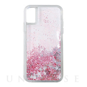 【iPhoneXS/X ケース】Liquid case (Pink star)