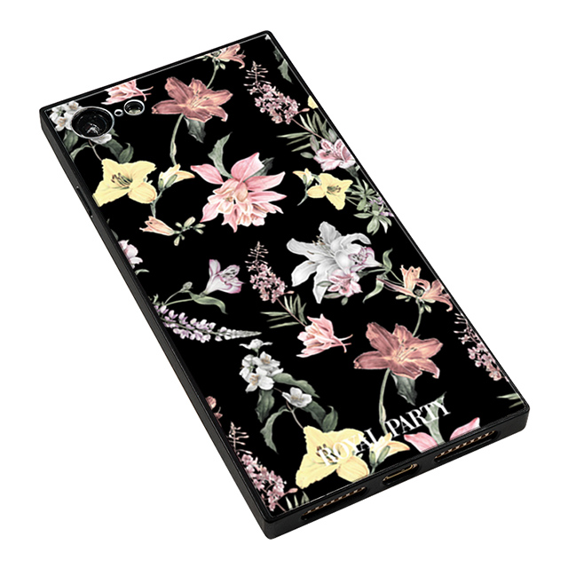 【iPhone8/7 ケース】ROYAL PARTY スクエア型 ガラスケース (And The Flower_Black)サブ画像