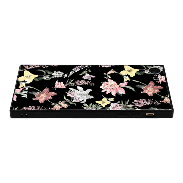 【iPhone8/7 ケース】ROYAL PARTY スクエア型 ガラスケース (And The Flower_Black)goods_nameサブ画像