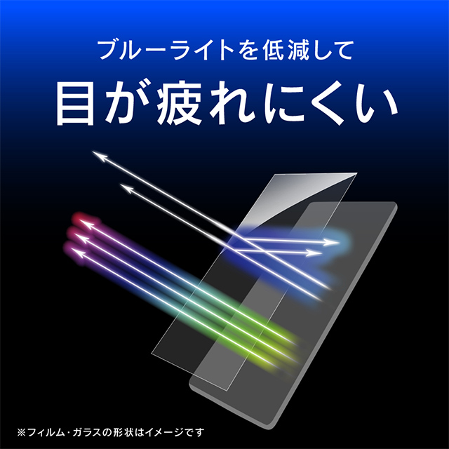 【iPad mini(第5世代)/mini4 フィルム】ブルーライト低減 液晶保護ガラス (光沢)サブ画像