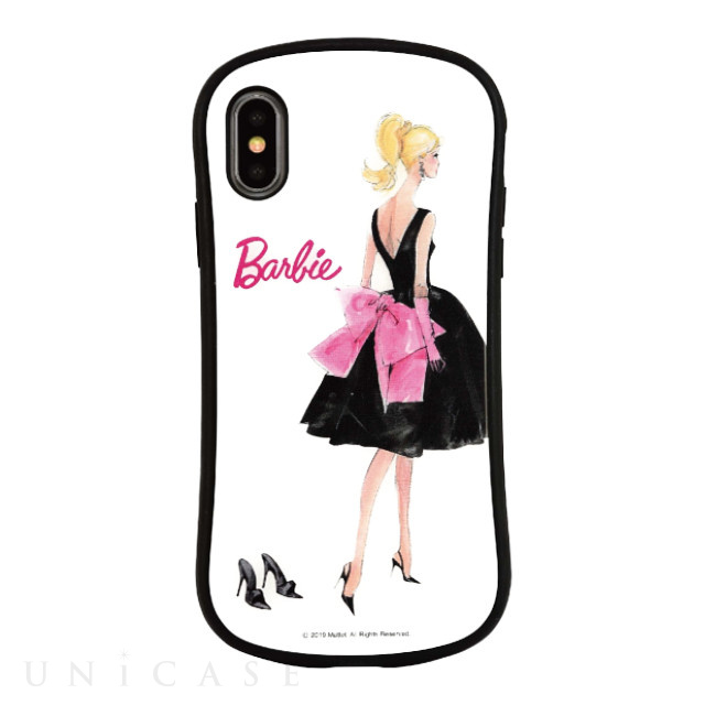 【iPhoneXS/X ケース】Barbie ハイブリッドガラスケース (ドレス)