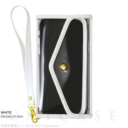 【iPhoneXS/X ケース】CLEAR POUCH (WHI...