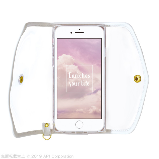 【iPhoneSE(第3/2世代)/8/7/6s/6 ケース】CLEAR POUCH (WHITE)goods_nameサブ画像