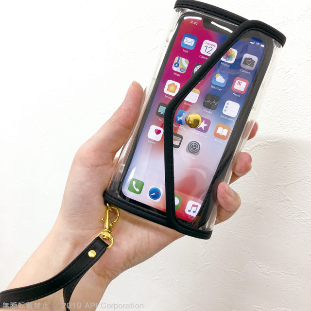 【iPhoneXS/X ケース】CLEAR POUCH (BLACK)サブ画像