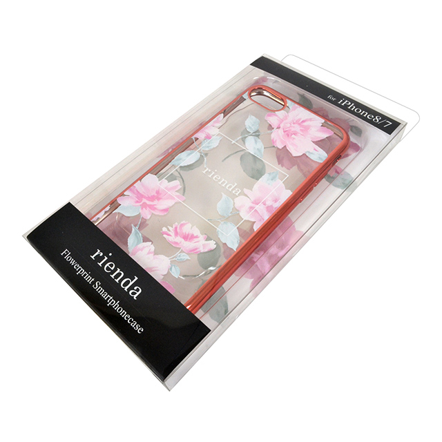 【iPhoneSE(第3/2世代)/8/7 ケース】rienda メッキクリアケース (Lace Flower/ピンク)goods_nameサブ画像