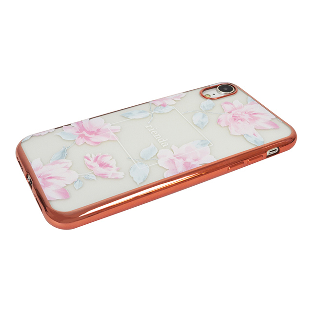 【iPhoneXR ケース】rienda メッキクリアケース (Lace Flower/ピンク)goods_nameサブ画像