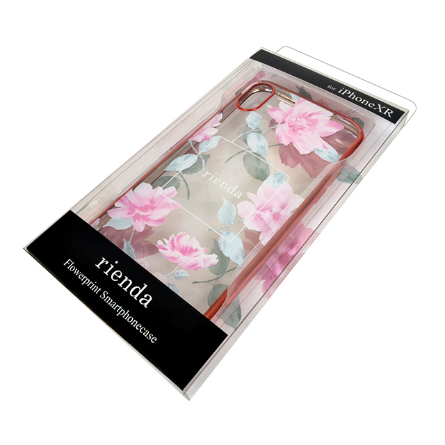 【iPhoneXR ケース】rienda メッキクリアケース (Lace Flower/ピンク)サブ画像