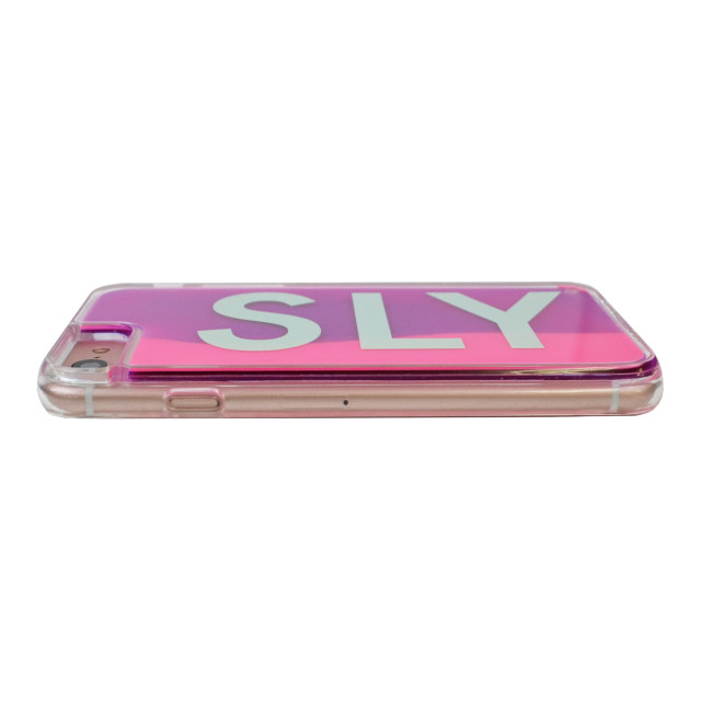 【iPhoneSE(第3/2世代)/8/7/6s/6 ケース】SLY ネオンサンドケース (LOGO/ピンク×パープル)サブ画像