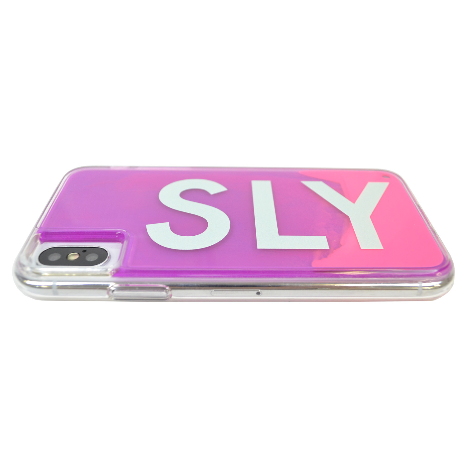 【iPhoneXS/X ケース】SLY ネオンサンドケース (LOGO/ピンク×パープル)goods_nameサブ画像