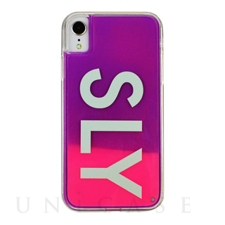 iPhoneXR ケース】SLY ネオンサンドケース (LOGO/イエロー×レッド) SLY