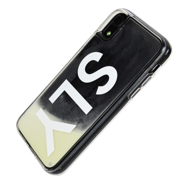 【iPhoneXR ケース】SLY ネオンサンドケース (LOGO/ホワイト×ブラック)サブ画像