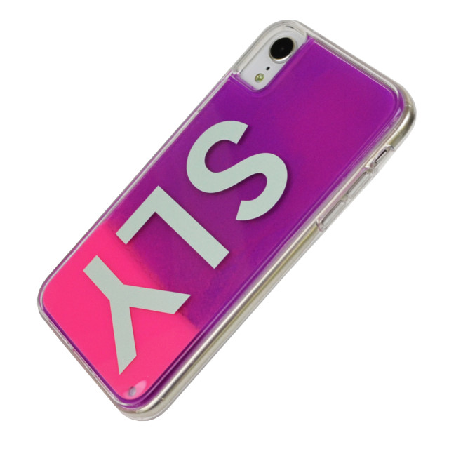 【iPhoneXR ケース】SLY ネオンサンドケース (LOGO/ピンク×パープル)サブ画像