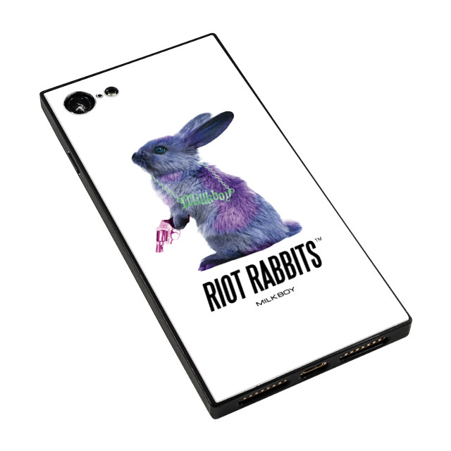 【iPhone8/7 ケース】MILKBOY スクエア型 ガラスケース (Riot Rabbits WHT)サブ画像