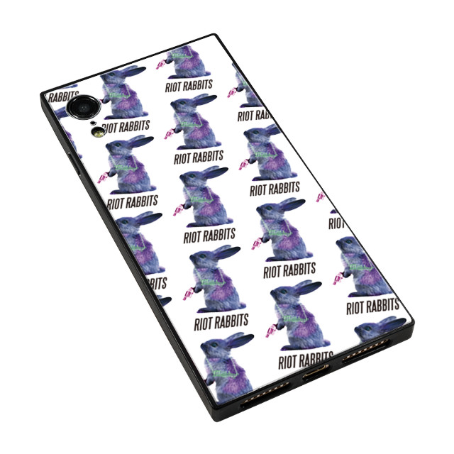 【iPhoneXR ケース】MILKBOY スクエア型 ガラスケース (Riot Rabbits Pattern WHT)goods_nameサブ画像