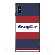 【iPhoneXS/X ケース】SWAGGER スクエア型 ガラスケース (multi colour)