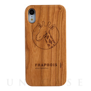 【iPhoneXR ケース】WOODケース (A Solid GIRAFFE)