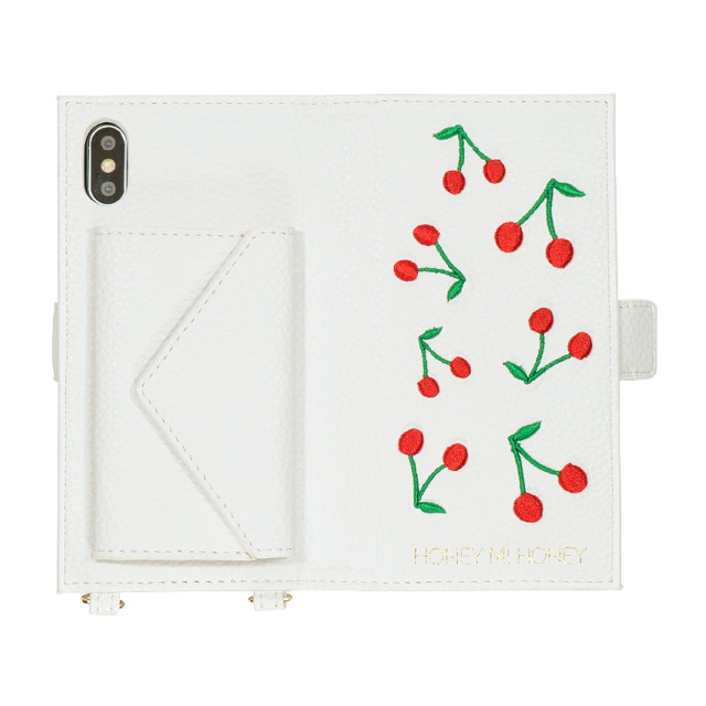 【iPhoneXS/X ケース】cherry book iPhone case (WHT)goods_nameサブ画像