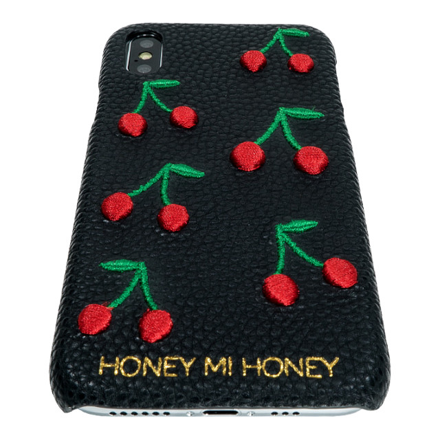 【iPhoneXS/X ケース】cherry iPhone case (BLK)サブ画像