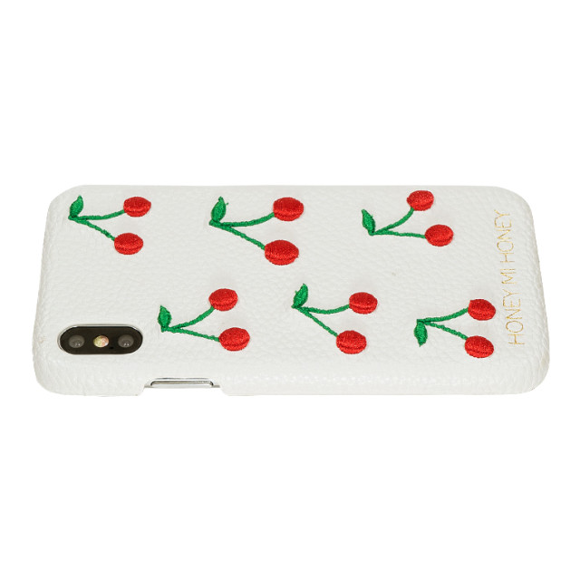 【iPhoneXS/X ケース】cherry iPhone case (WHT)サブ画像
