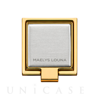 Square Smart Phone Ring (Gold Silver)