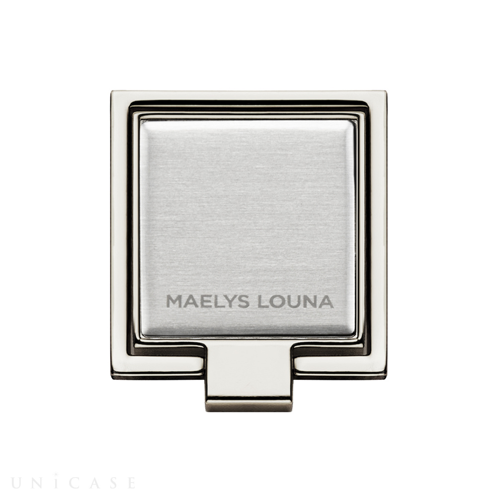 Square Smart Phone Ring Silver Silver Maelys Louna Iphoneケースは Unicase
