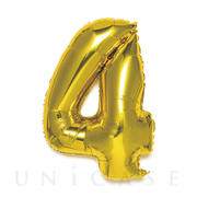 NUMBER BALLOON (GOLD4)