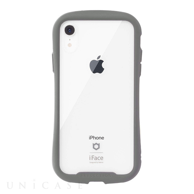 iPhoneXR ケース】iFace Reflection強化ガラスクリアケース (グレー