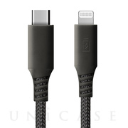 USB Type-C ＆ Lightning USBケーブル 1m (ブラック/タフ)