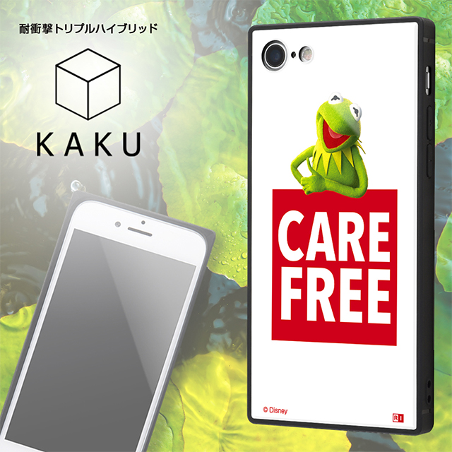 【iPhoneSE(第3/2世代)/8/7 ケース】マペッツ/耐衝撃ケース KAKU トリプルハイブリッド (カーミット/Care free_1)goods_nameサブ画像