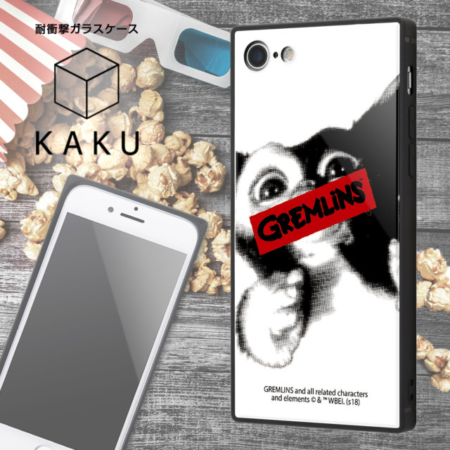 【iPhoneSE(第3/2世代)/8/7 ケース】グレムリン/耐衝撃ガラスケース KAKU (WARNING)goods_nameサブ画像