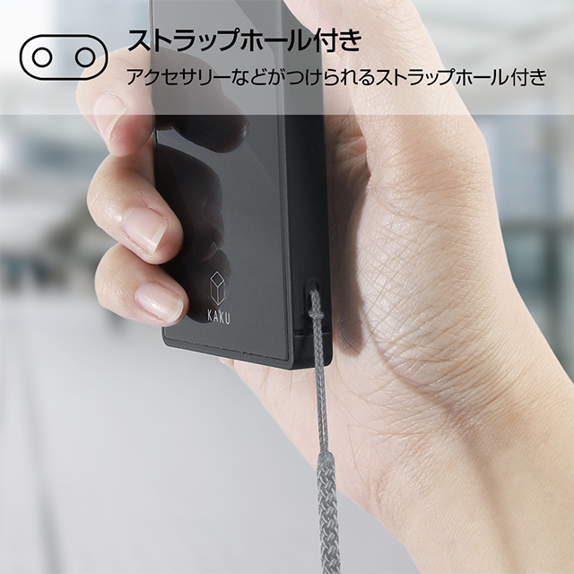 【iPhoneXR ケース】グレムリン/耐衝撃ガラスケース KAKU (WARNING)サブ画像