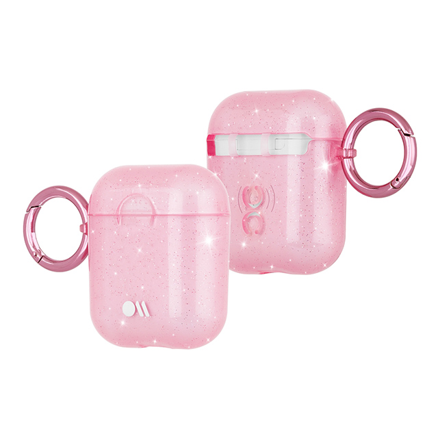 【AirPods(第2/1世代) ケース】Hook Ups Case＆ Neck Strap (Sheer Crystal - Blush Pink)goods_nameサブ画像