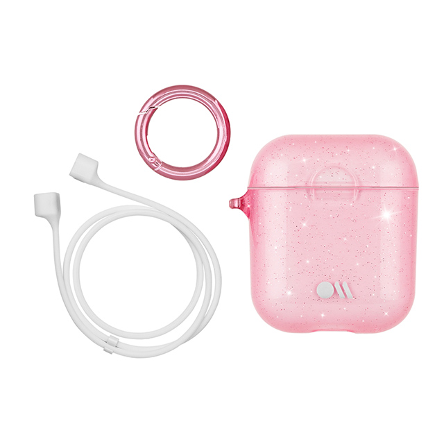 【AirPods(第2/1世代) ケース】Hook Ups Case＆ Neck Strap (Sheer Crystal - Blush Pink)goods_nameサブ画像