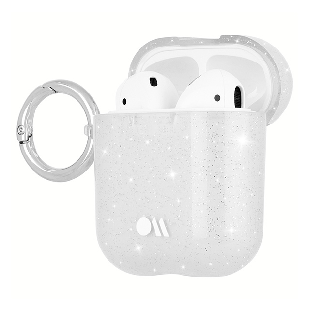 【AirPods(第2/1世代) ケース】Hook Ups Case＆ Neck Strap (Sheer Crystal - Metallic Silver)サブ画像