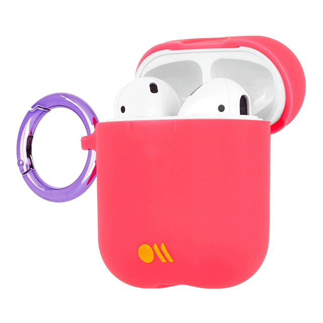 【AirPods(第2/1世代) ケース】Hook Ups Case＆ Neck Strap (Living Coral Light Pink)サブ画像