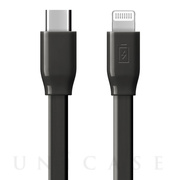 USB Type-C ＆ Lightning USBケーブル 1m (ブラック/フラット)