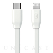 USB Type-C ＆ Lightning USBケーブル 1m (ホワイト/フラット)