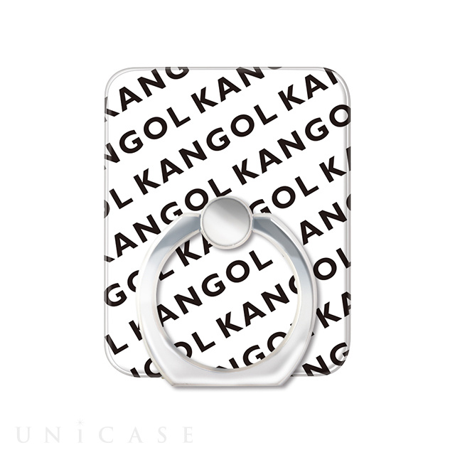 KANGOL スマホリング [KANGOL NAME PATTERN(WHT)] KANGOL iPhoneケースは UNiCASE