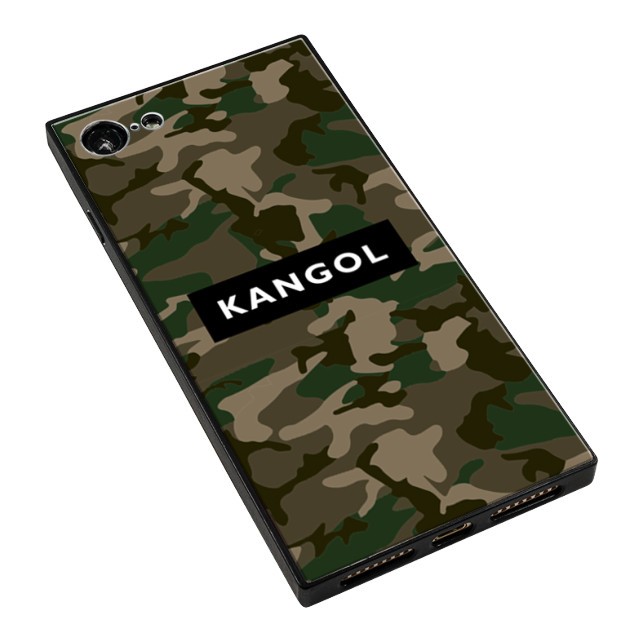 【iPhone8/7 ケース】KANGOL スクエア型 ガラスケース [KANGOL BOX(BLK)]サブ画像