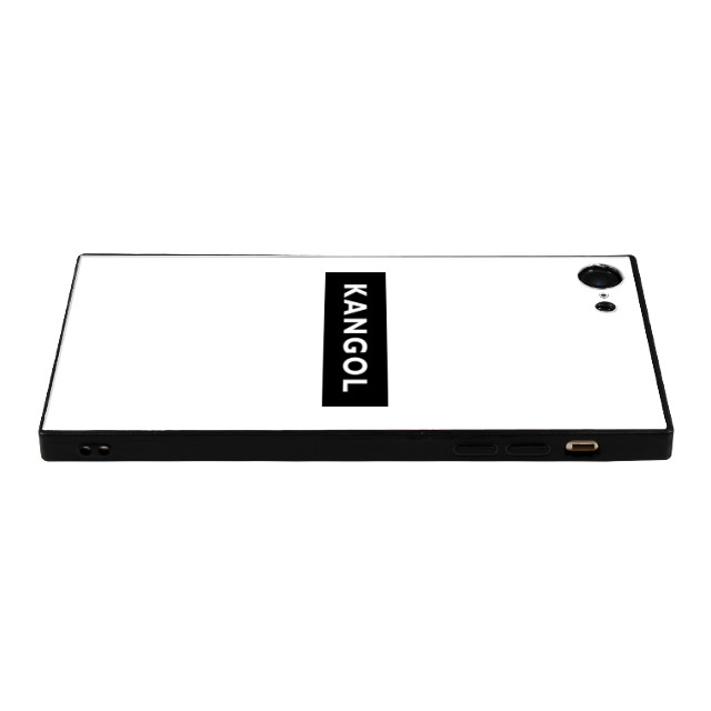 【iPhone8/7 ケース】KANGOL スクエア型 ガラスケース [KANGOL BOX(WHT)]サブ画像
