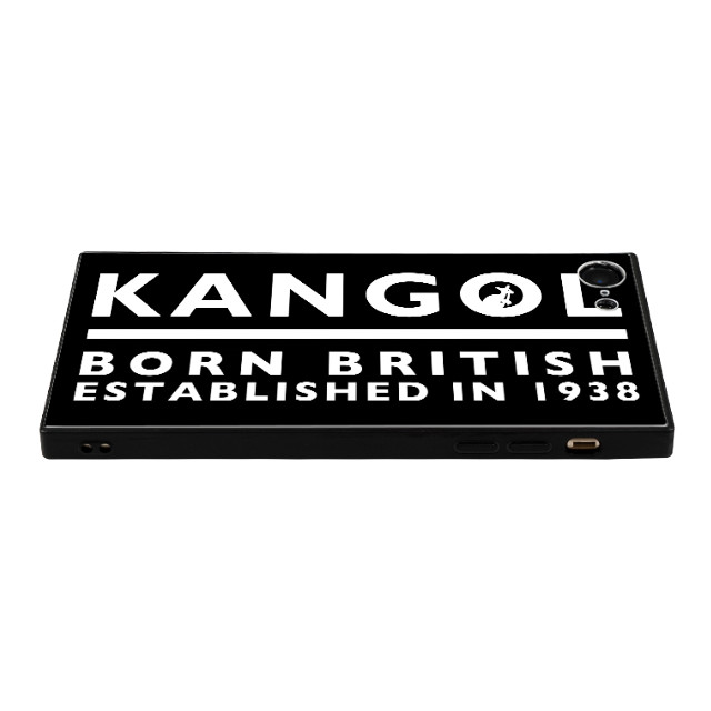 【iPhone8/7 ケース】KANGOL スクエア型 ガラスケース [KANGOL BORN(BLK)]サブ画像