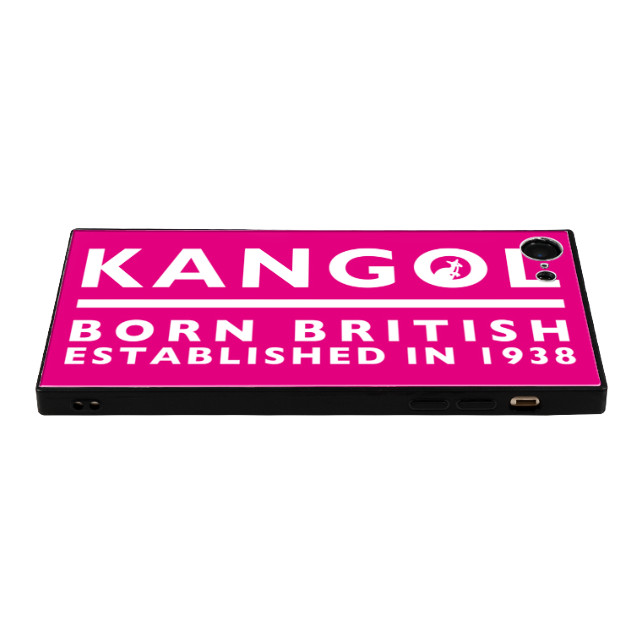 【iPhone8/7 ケース】KANGOL スクエア型 ガラスケース [KANGOL BORN(PNK)]サブ画像