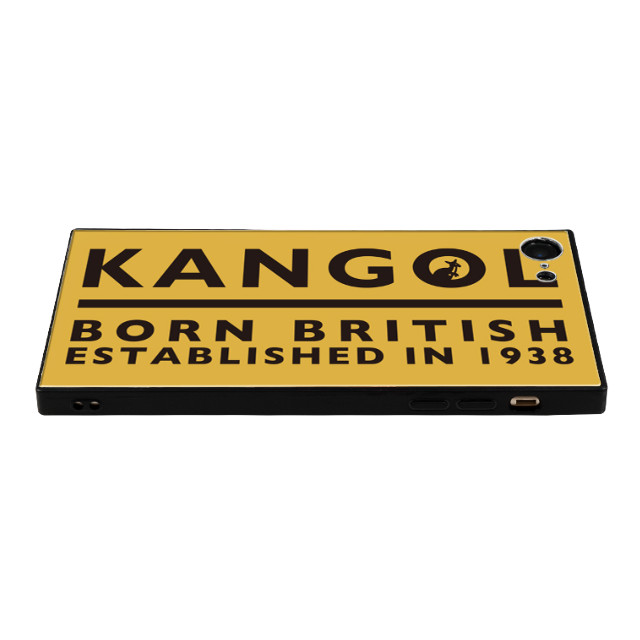 【iPhone8/7 ケース】KANGOL スクエア型 ガラスケース [KANGOL BORN(YLW)]goods_nameサブ画像