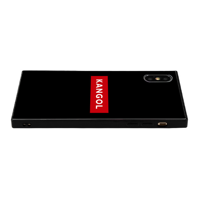 【iPhoneXS/X ケース】KANGOL スクエア型 ガラスケース [KANGOL BOX(RED)]サブ画像