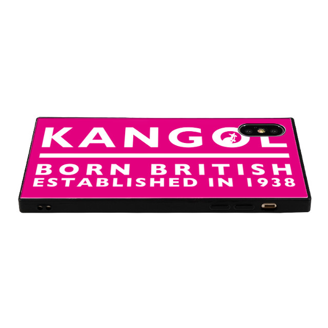 【iPhoneXS/X ケース】KANGOL スクエア型 ガラスケース [KANGOL BORN(PNK)]サブ画像