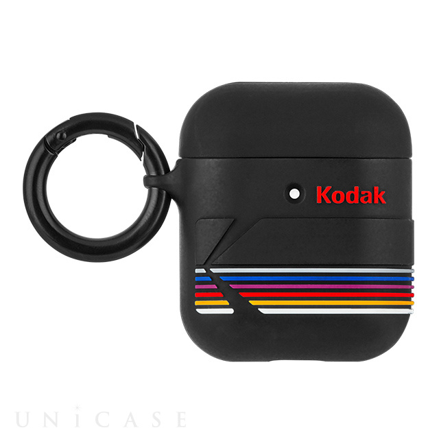 【AirPods(第2/1世代) ケース】Kodak Hook Ups (Matte Black + Shiny Black Logo)