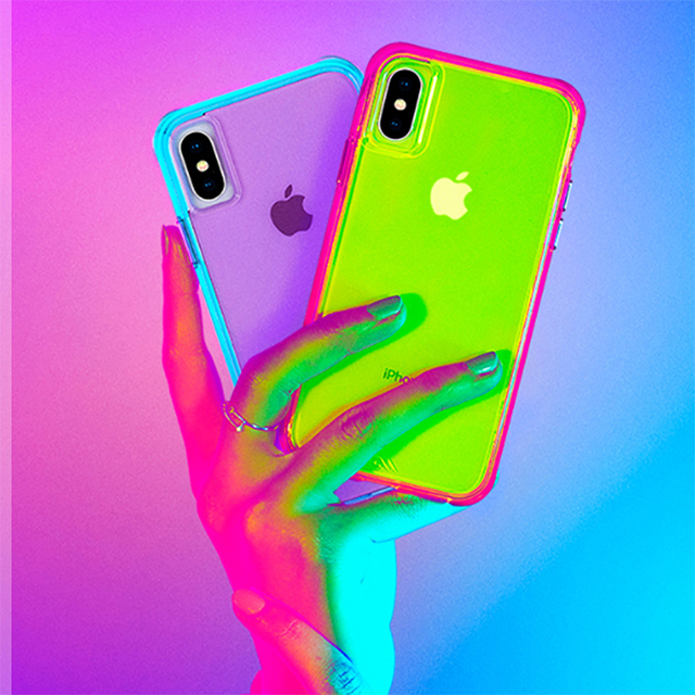 【iPhoneXS Max ケース】Tough Clear (Neon Green/Pink Neon)goods_nameサブ画像