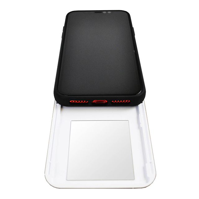 【iPhoneXR ケース】ROSE BUD スタンドミラー付きカード収納型背面ケース (ホワイト)サブ画像