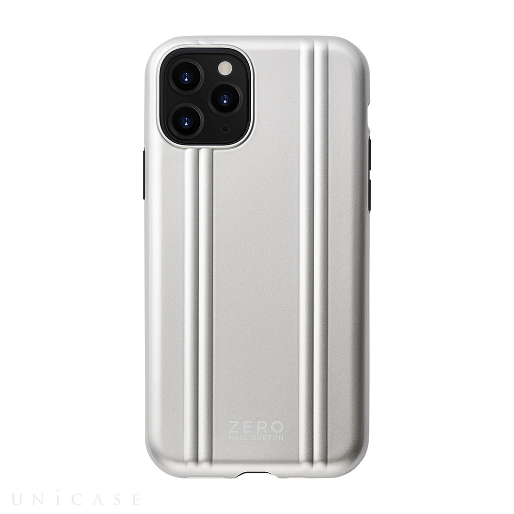 【iPhone11 Pro ケース】ZERO HALLIBURTON Hybrid Shockproof case for iPhone11 Pro (Silver)