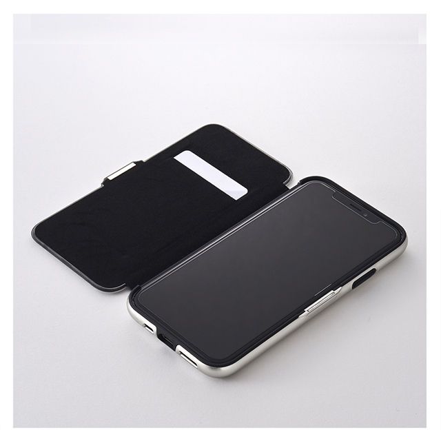 【iPhone11 Pro ケース】ZERO HALLIBURTON Hybrid Shockproof Flip case for iPhone11 Pro (Silver)goods_nameサブ画像